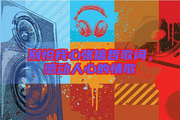 別怕我心張信哲歌詞，感動人心的情歌