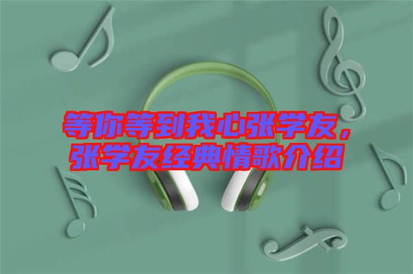等你等到我心張學(xué)友，張學(xué)友經(jīng)典情歌介紹