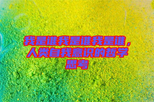 我是誰我是誰我是誰，人類自我意識的哲學(xué)思考