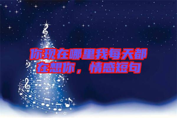 你現(xiàn)在哪里我每天都在想你，情感短句
