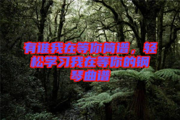 有誰我在等你簡(jiǎn)譜，輕松學(xué)習(xí)我在等你的鋼琴曲譜