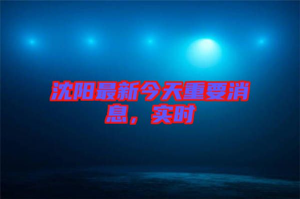 沈陽(yáng)最新今天重要消息，實(shí)時(shí)