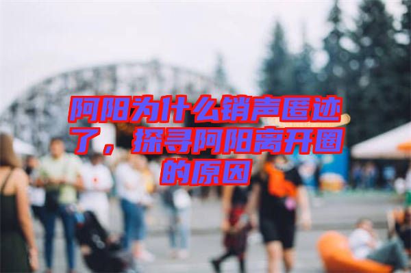 阿陽(yáng)為什么銷聲匿跡了，探尋阿陽(yáng)離開(kāi)圈的原因