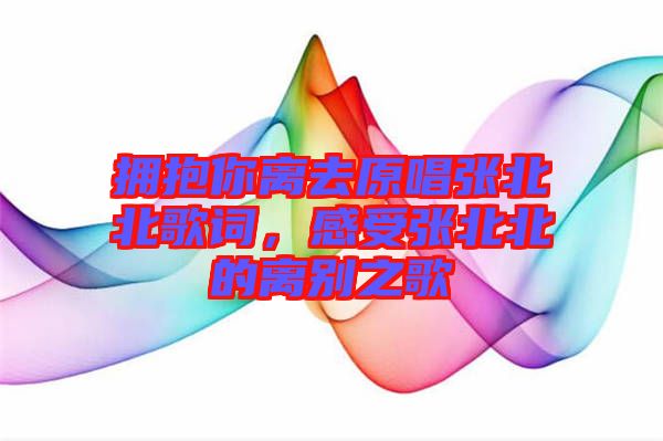 擁抱你離去原唱張北北歌詞，感受張北北的離別之歌