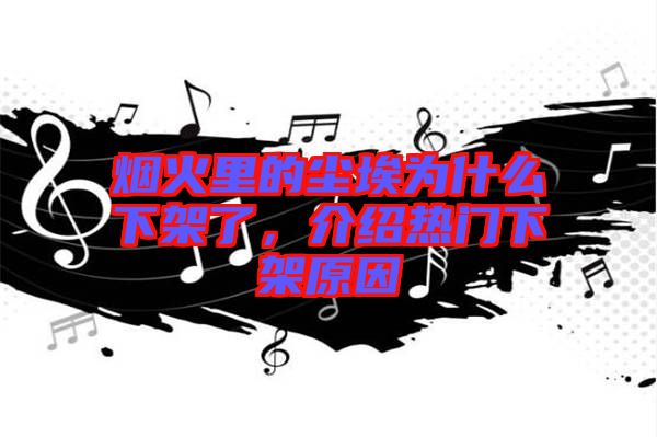 煙火里的塵埃為什么下架了，介紹熱門下架原因