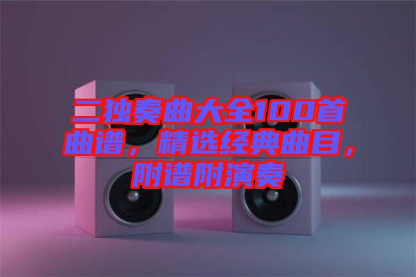 二獨(dú)奏曲大全100首曲譜，精選經(jīng)典曲目，附譜附演奏