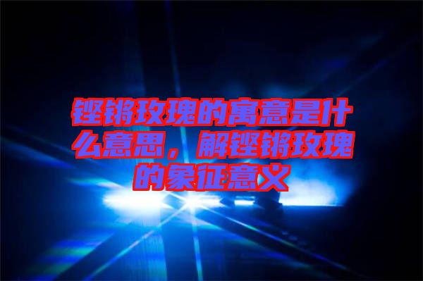 鏗鏘玫瑰的寓意是什么意思，解鏗鏘玫瑰的象征意義