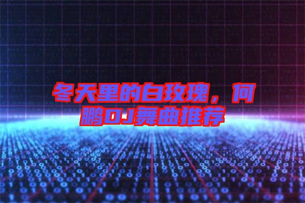 冬天里的白玫瑰，何鵬DJ舞曲推薦