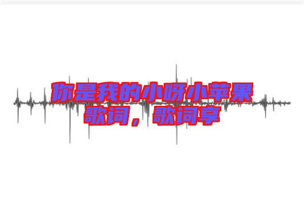 你是我的小呀小蘋果歌詞，歌詞享