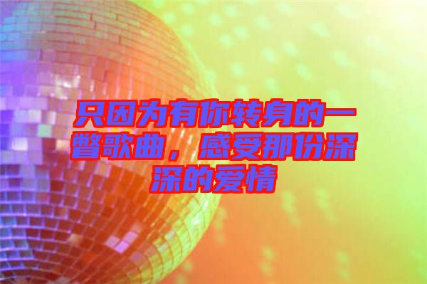 只因為有你轉(zhuǎn)身的一瞥歌曲，感受那份深深的愛情