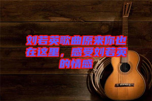 劉若英歌曲原來(lái)你也在這里，感受劉若英的情感