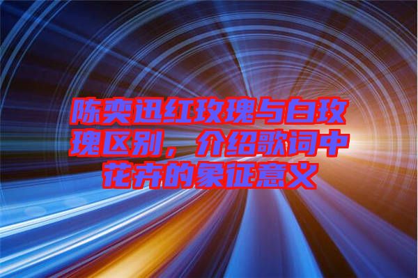 陳奕迅紅玫瑰與白玫瑰區(qū)別，介紹歌詞中花卉的象征意義
