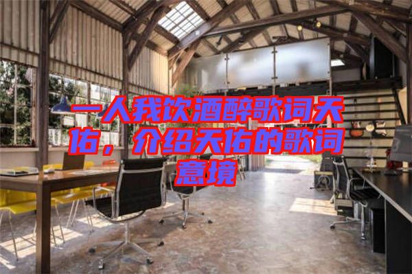 一人我飲酒醉歌詞天佑，介紹天佑的歌詞意境