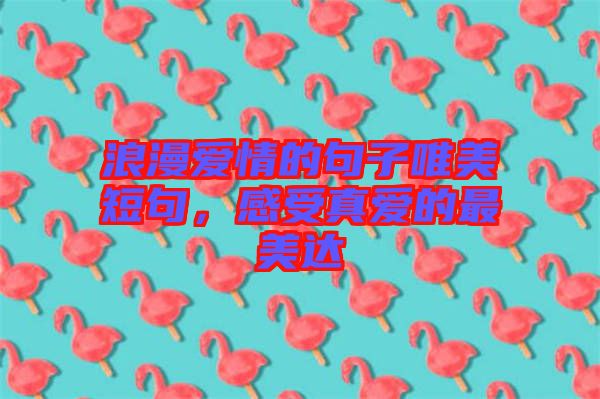 浪漫愛情的句子唯美短句，感受真愛的最美達(dá)