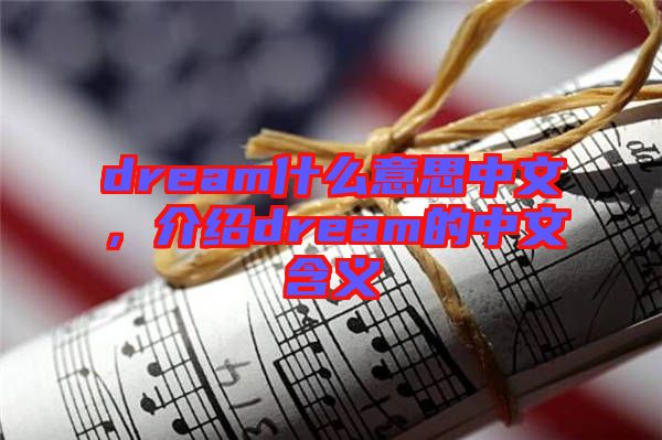 dream什么意思中文，介紹dream的中文含義