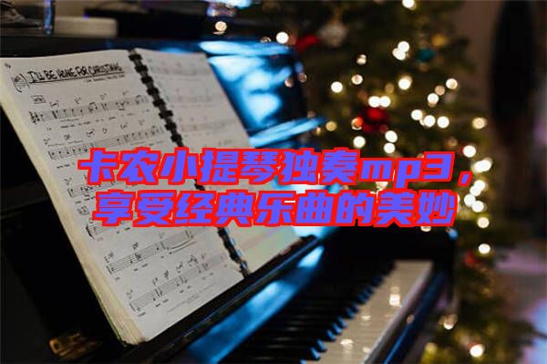 卡農(nóng)小提琴獨(dú)奏mp3，享受經(jīng)典樂(lè)曲的美妙