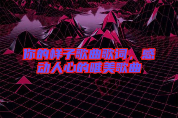 你的樣子歌曲歌詞，感動人心的唯美歌曲