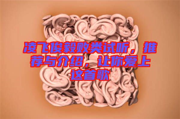 凌飛俊毅敗類試聽，推薦與介紹，讓你愛上這首歌