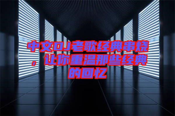 中文DJ老歌經(jīng)典串燒，讓你重溫那些經(jīng)典的回憶