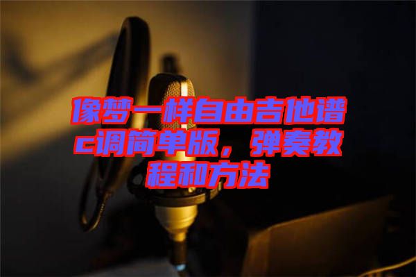 像夢一樣自由吉他譜c調(diào)簡單版，彈奏教程和方法