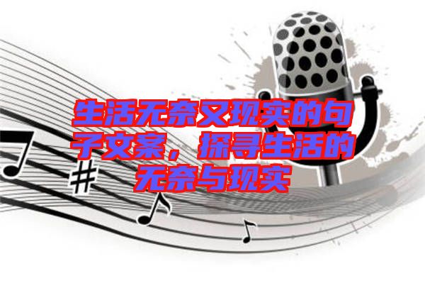 生活無(wú)奈又現(xiàn)實(shí)的句子文案，探尋生活的無(wú)奈與現(xiàn)實(shí)
