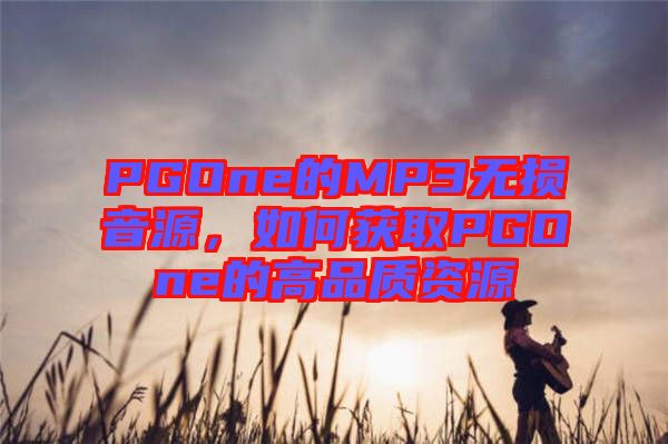 PGOne的MP3無(wú)損音源，如何獲取PGOne的高品質(zhì)資源
