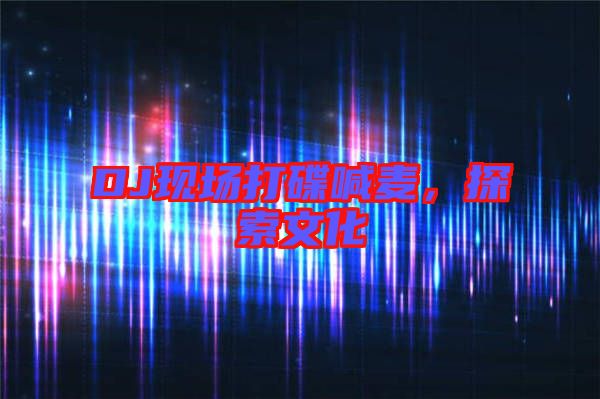 DJ現(xiàn)場打碟喊麥，探索文化