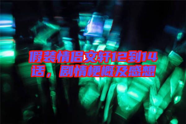 假裝情侶文軒12到14話，劇情梗概及感想