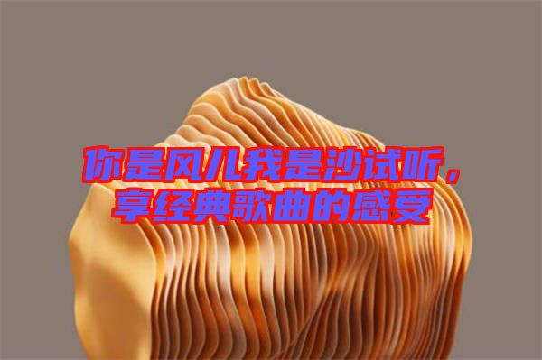 你是風(fēng)兒我是沙試聽(tīng)，享經(jīng)典歌曲的感受