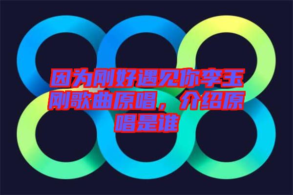因?yàn)閯偤糜鲆?jiàn)你李玉剛歌曲原唱，介紹原唱是誰(shuí)