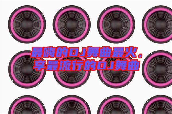 最嗨的DJ舞曲最火，享最流行的DJ舞曲