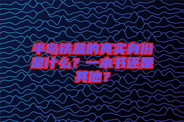 半島鐵盒的真實(shí)身份是什么？一本書還是其他？