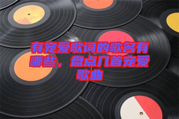 有寵愛歌詞的歌名有哪些，盤點幾首寵愛歌曲