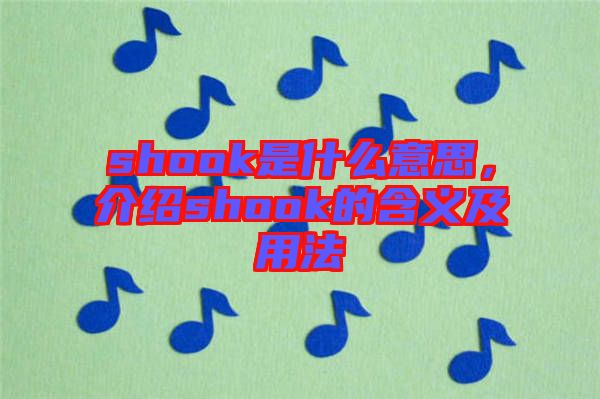 shook是什么意思，介紹shook的含義及用法