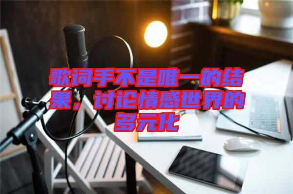 歌詞手不是唯一的結(jié)果，討論情感世界的多元化