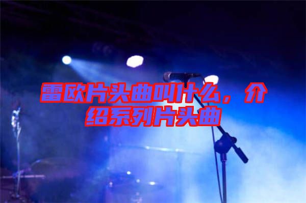 雷歐片頭曲叫什么，介紹系列片頭曲
