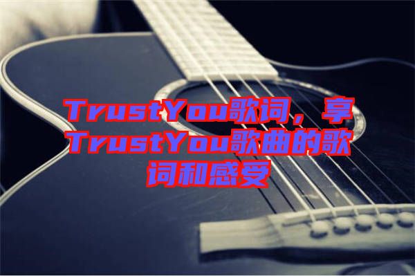 TrustYou歌詞，享TrustYou歌曲的歌詞和感受