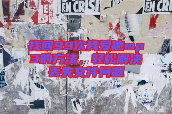 找回99次我愛他mp3的方法，輕松解決丟失文件問題