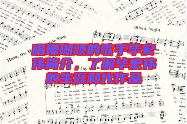 唱珊瑚頌的歌手畢宏偉簡(jiǎn)介，了解畢宏偉的生涯和代作品