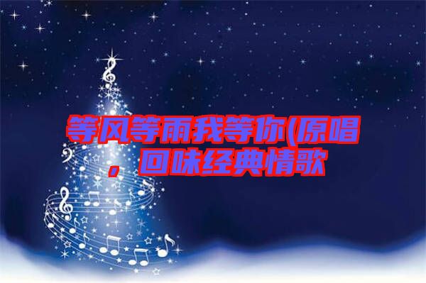 等風(fēng)等雨我等你(原唱，回味經(jīng)典情歌