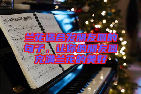 蘭花適合發(fā)朋友圈的句子，讓你的朋友圈充滿蘭花的美好