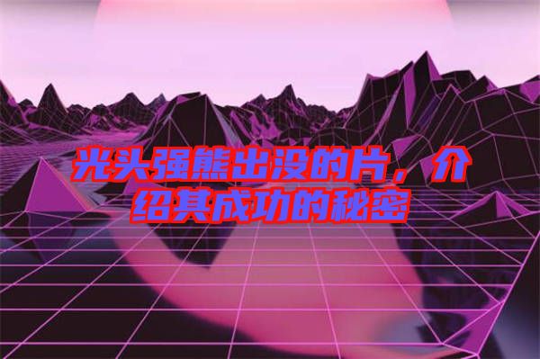 光頭強熊出沒的片，介紹其成功的秘密