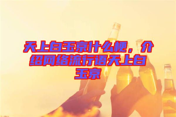 天上白玉京什么梗，介紹網(wǎng)絡(luò)流行語天上白玉京