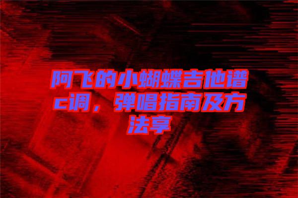阿飛的小蝴蝶吉他譜c調(diào)，彈唱指南及方法享