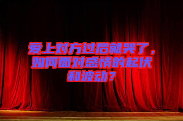 愛(ài)上對(duì)方過(guò)后就哭了，如何面對(duì)感情的起伏和波動(dòng)？