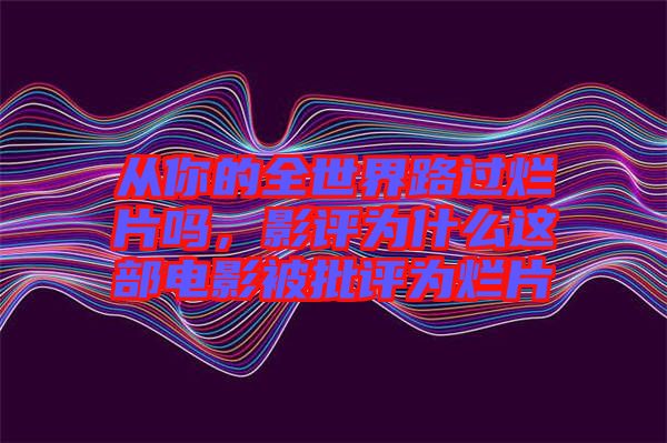 從你的全世界路過爛片嗎，影評為什么這部電影被批評為爛片