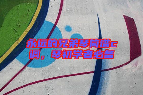 永遠(yuǎn)的兄弟琴簡(jiǎn)譜c調(diào)，琴初學(xué)者必備