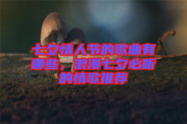 七夕情人節(jié)的歌曲有哪些，浪漫七夕必聽的情歌推薦