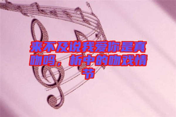 來不及說我愛你是真吻嗎，析中的吻戲情節(jié)