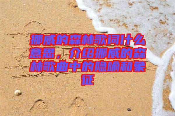 挪威的森林歌詞什么意思，介紹挪威的森林歌曲中的隱喻和象征